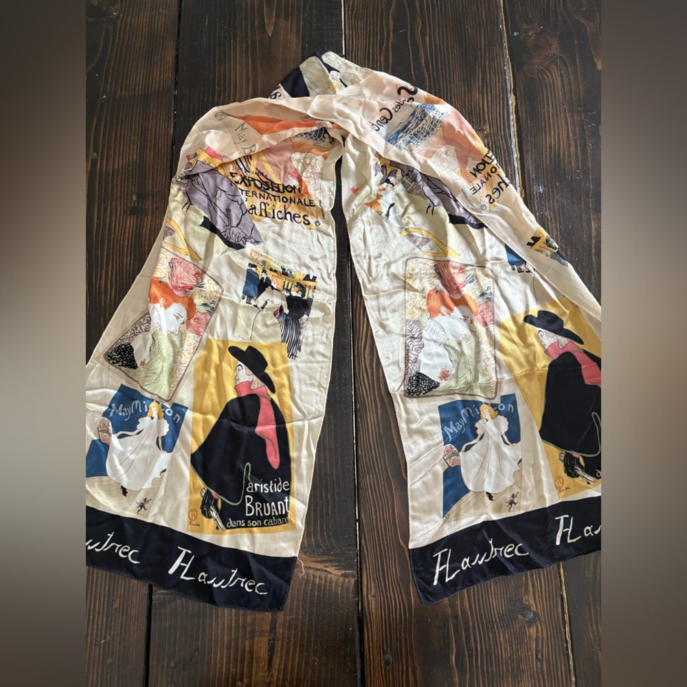 Toulouse-Letrec Silk rectangle Scarf From The metropolitan Art Museum